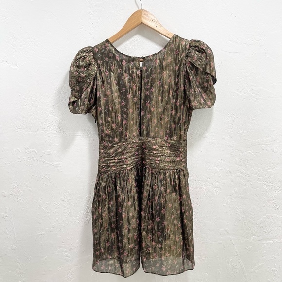 LoveShackFancy Mercy Mini Dress Gold - Picture 5 of 6